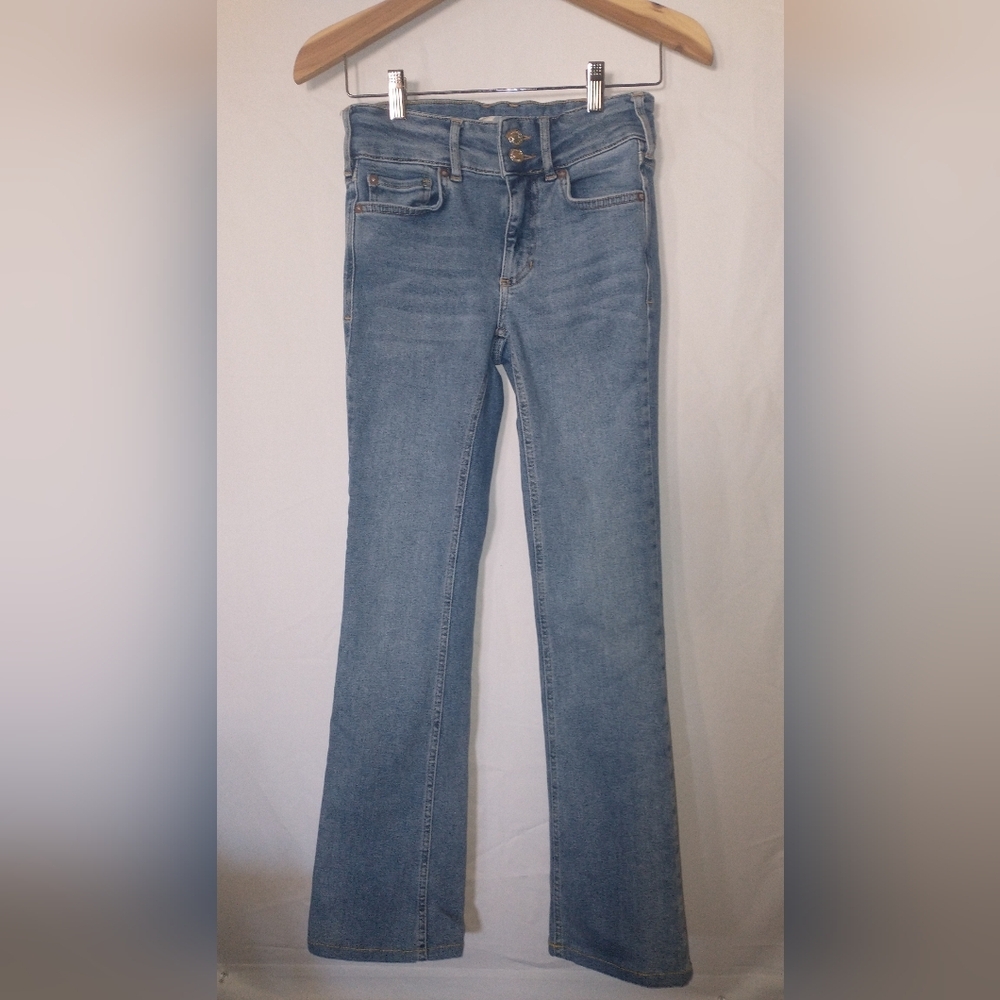 We The Free Stretchy Straight Leg High Waisted High Rise Jeans Size 25